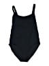 Athleta Solid Black One Piece Swimsuit Size L - photo 1