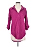 Mod-O-Doc Purple 3/4 Sleeve Button-Down Shirt Size Sm (1) - photo 1