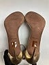 BCBGMAXAZRIA 100% Leather Metallic Gold Sandals Size 9 - photo 5