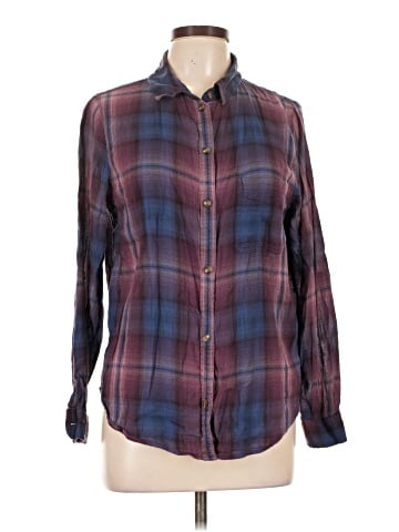 American Eagle Outfitters Long Sleeve Button-Down Shirt (view 1)