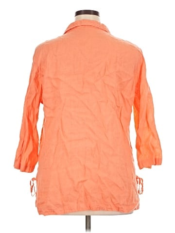 Isaac Mizrahi New York 3/4 Sleeve Button-Down Shirt (view 2)