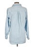 Old Navy 100% Cotton Checkered-gingham Blue Long Sleeve Button-Down Shirt Size L - photo 2