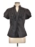 Express Gray Short Sleeve Blouse Size L - photo 1