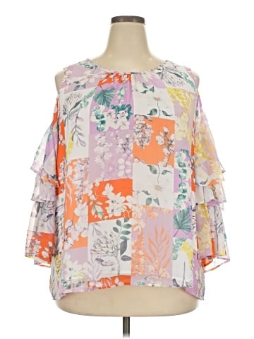 Cato 3/4 Sleeve Blouse (view 1)