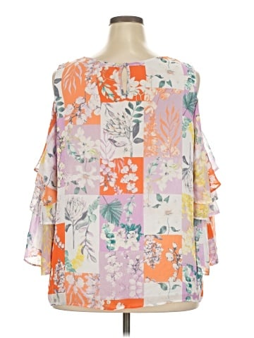 Cato 3/4 Sleeve Blouse (view 2)