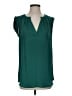 J.Crew 100% Polyester Green Sleeveless Blouse Size 2 (tall) - photo 1