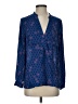 Maeve 100% Polyester Blue 3/4 Sleeve Blouse Size 4 - photo 1
