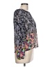 Xhilaration 100% Polyester Silver Long Sleeve Blouse Size L - photo 4