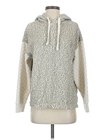 Madewell Quilted-Sleeve Hoodie Sweatshirt (view 1)