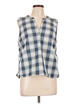 Eddie Bauer Sleeveless Button Down Shirt