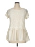 Rewind 100% Polyester Ivory Short Sleeve Blouse Size XL - photo 1