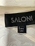 Saloni 100% Silk Ivory Long Sleeve Silk Top Size 2 - photo 7