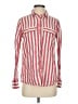 J.Crew 100% Linen Stripes Red Long Sleeve Button-Down Shirt Size 4 - photo 1