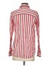 J.Crew 100% Linen Stripes Red Long Sleeve Button-Down Shirt Size 4 - photo 2