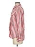 J.Crew 100% Linen Stripes Red Long Sleeve Button-Down Shirt Size 4 - photo 5