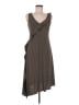 Max Studio 100% Polyester Polka Dots Brown Casual Dress Size M - photo 1