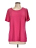 JM Collection Pink Short Sleeve Top Size L - photo 1