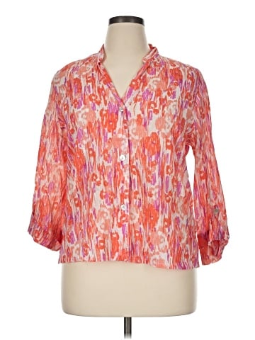 Hearts of Palm Woman 3/4 Sleeve Blouse (view 1)
