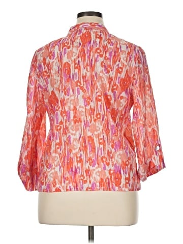 Hearts of Palm Woman 3/4 Sleeve Blouse (view 2)