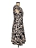 Elle Paisley Black Cocktail Dress Size M - photo 4
