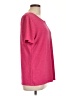 JM Collection Pink Short Sleeve Top Size L - photo 4