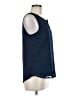 Market and Spruce 100% Polyester Blue Sleeveless Blouse Size M - photo 4