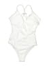 Cupshe Solid White One Piece Swimsuit Size XS - photo 1