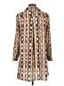 Three Eighty Two Animal Print Tan Long Sleeve Blouse Size L - photo 2