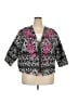 ASOS Curve 100% Cotton Paisley Black Jacket Size 18 - photo 1
