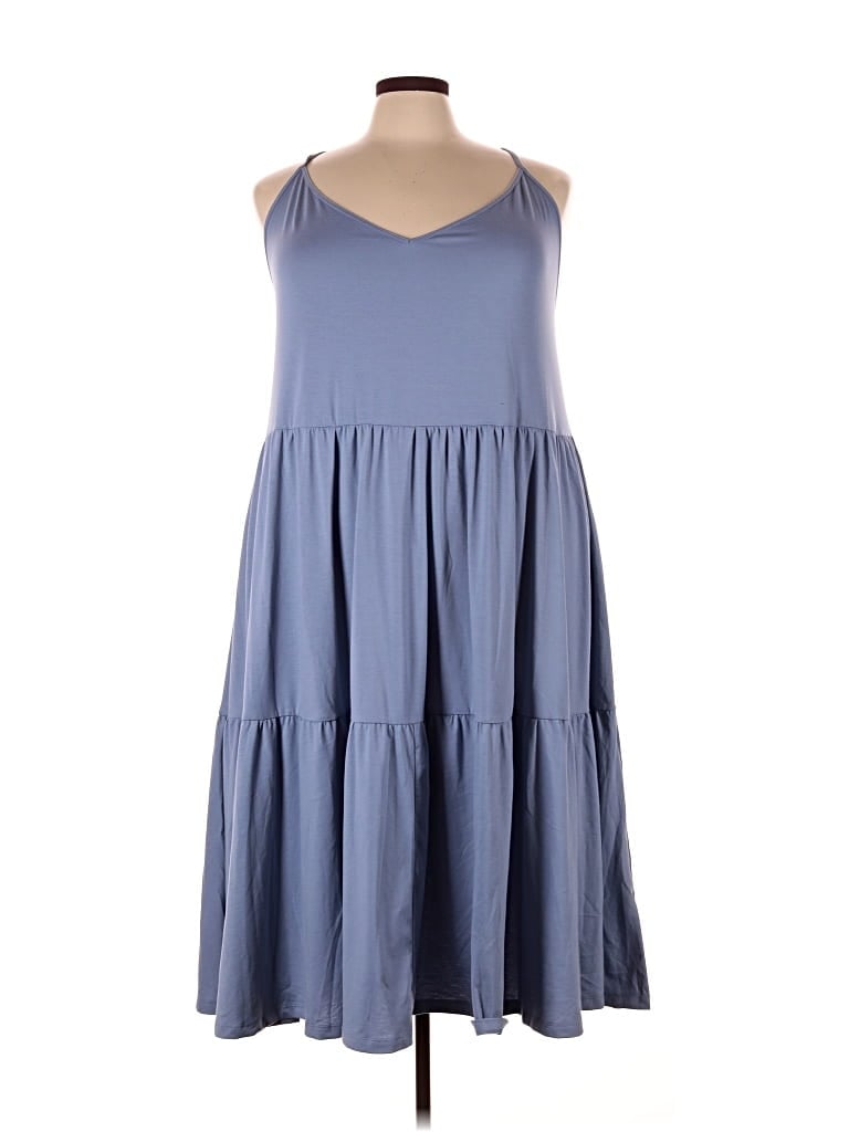 Pre-owned Divided By H&m Casual Dress In Blue