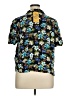 Sag Harbor 100% Rayon Floral Black Short Sleeve Blouse Size XL - photo 2