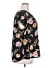 Daniel Rainn 100% Polyester Floral Black Short Sleeve Blouse Size 2X - photo 4