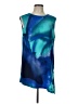 Clara Sun Woo Blue Sleeveless Blouse Size L - photo 1