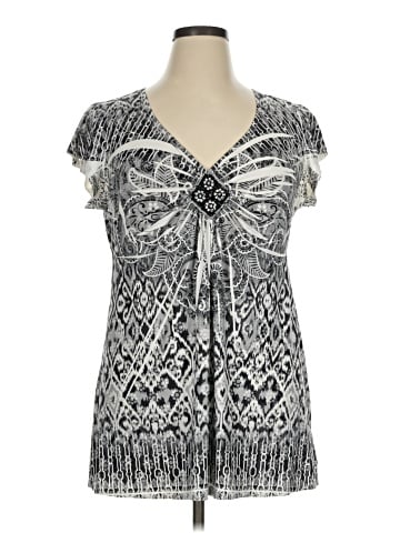Apt. 9 Short Sleeve Blouse (view 1)