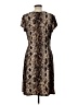 Worthington Animal Print Brown Casual Dress Size L - photo 2