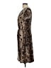 Worthington Animal Print Brown Casual Dress Size L - photo 5