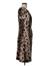 Worthington Animal Print Brown Casual Dress Size L - photo 4