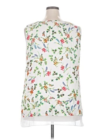 Rose + Olive Sleeveless Blouse (view 2)