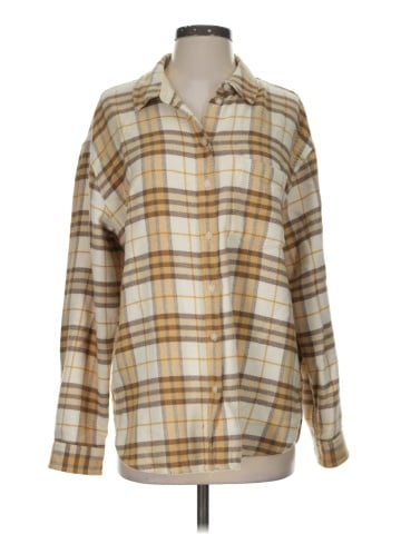 American Eagle Outfitters Long Sleeve Button-Down Shirt (view 1)