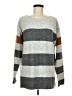 Mystree Stripes Gray Pullover Sweater Size M - photo 1