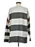 Mystree Stripes Gray Pullover Sweater Size M - photo 2