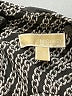 MICHAEL Michael Kors 100% Polyester Animal Print Black Long Sleeve Top Size M (petite) - photo 7