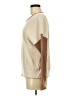 Tribal 100% Cotton Color Block Tan Pullover Sweater Size M - photo 5