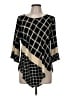 Alfani 100% Polyester Black 3/4 Sleeve Blouse Size M - photo 1