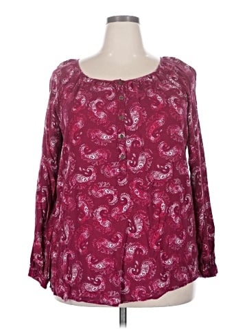 Faded Glory Long Sleeve Blouse (view 1)