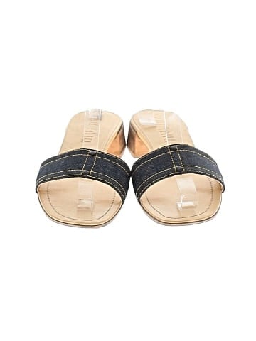 Miu Miu Vintage Denim Strap Sandals (view 2)