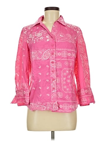 Coldwater Creek 3/4 Sleeve Button-Down Shirt (view 1)