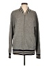 J.Crew Stripes Gray Track Jacket Size L - photo 1