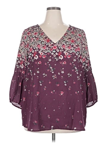 Collective Concepts 3/4 Sleeve Blouse (view 1)