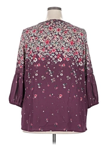 Collective Concepts 3/4 Sleeve Blouse (view 2)